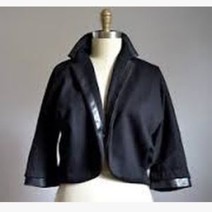 Marc By Marc Jacobs Crop Faux Leather Lined Jacket